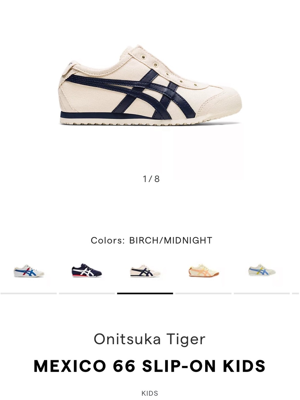 Onitsuka Tiger Mexico 66 Slip-On - Birch/Navy